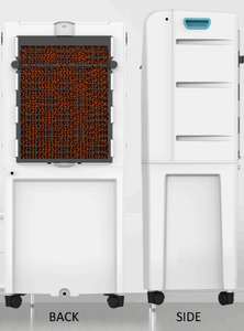 Enfriador de aire personal de alta eficiencia con capacidad de 48L/36L/22L Entrega de aire Cobertura de 28 pies Almohadillas de panal y relación 7% EER - Product Image 2