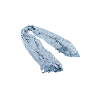 Elegant Grey and White Cashmere Scarf: Perfect for Any Occasion Women Custom Grey White Cashmere Scarf