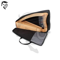 UNBRIDLEDS INDUSTRY Handmade 15-String Baby Harp Irish Musical Instrument Beechwood Coated Stand Premium Quality Durable