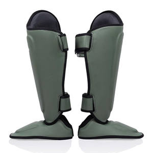 Protège-tibias en cuir PU de haute qualité pour MMA, Muay Thai et Kickboxing - Product Image 2