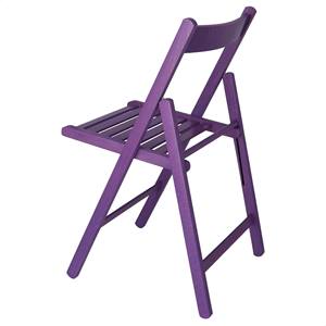 WELL HOME Set di 4 Sedie da Giardino in Legno di Faggio Finitura Lilla, Sedie BAS per Arredamento e Decorazioni Casa - Product Image 4