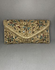 FELICIDAD BORDADO BOLSOS ÚNICOS MEJOR Estilo bohemio Bordado Trabajo Mano Embrague Monederos Bolsos Diseño elegante Forro al por mayor - Product Image 3