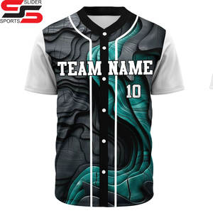 Uniforme de baseball en gros d'usine Free Palestine Design Chemise de baseball pour hommes Maillot de baseball personnalisé - Product Image 3