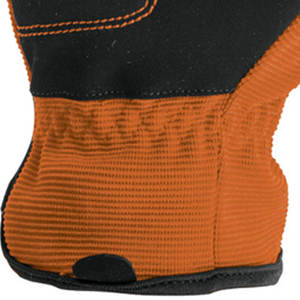 Gants de mécanicien en cuir orange-noir à doigts complets Gants de mécanicien de sécurité résistants aux vibrations pour hommes fabriqués par la Bolivie - Product Image 6
