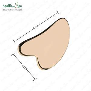 HealthAndYoga BronzLove Kansa Facial Gua Sha Herramienta de masaje Pure Kansa Gua Sha para juegos de regalo Calidad de exportación a un precio asequible - Product Image 3