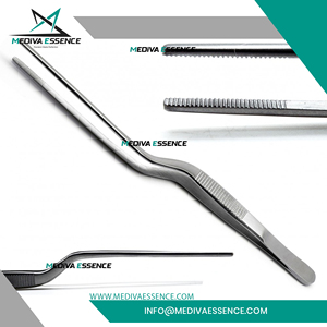 Pinzas Adson Profesionales de Bayoneta, Instrumentos Quirúrgicos Médicos Manuales, Punta Serrada para Apósitos, Acero Inoxidable, Certificación CCC - Product Image 5