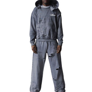 Chándal Deportivo para Hombre, Ecológico, de Primera Calidad, Transpirable, con Efecto Desgastado, Precio Económico, Ligero - Product Image 1