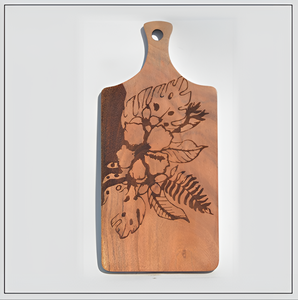 Tabla de cortar de madera de lujo con asa Bloque de cortar hecho a mano de calidad superior Acabado personalizado a precio barato. - Product Image 6