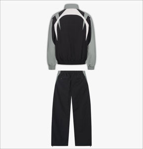 Chándal cortavientos personalizado para hombre, pantalones cortos cortavientos de 2 piezas y chaqueta, chándal, conjunto de ropa informal de nailon con cremallera reflectante para hombre - Product Image 5