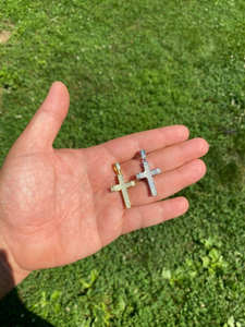 Colgante de Cruz Cristiana con Diamantes Moissanite en Plata 925, Joyería Hip Hop de Primera Calidad para Hombre y Mujer - Product Image 2