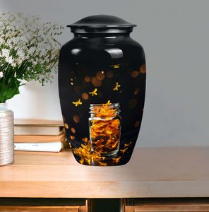 Honey Pot <b>Urn</b> Adult Male <b>Large</b> Human Ashes 10 Inch European American Style Eco-Friendly Durable Custom Color 220 Cubic Inch - Product Image 4