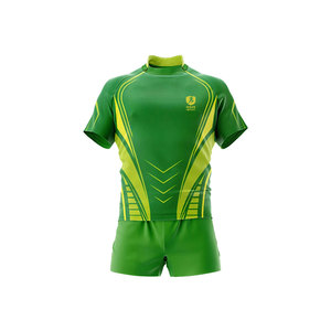 Maillot de rugby personnalisé pour hommes, qualité supérieure, polyester, manches courtes, pour entraînements d'équipe, matchs, sports de plein air - Product Image 3