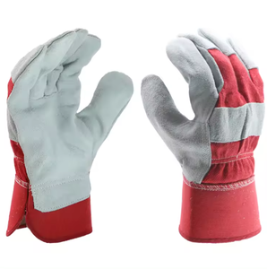 Gants de gréement en cuir de vache fendu XL de haute qualité gants de sécurité anti-impact anti-coupure anti-feu pour la mécanique de soudage - Product Image 2