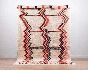 Vintage Boujad Tribal bereber marroquí alfombra Boujaad bereber alfombra mayorista alfombras 100% lana anudada a mano hogar - Product Image 4