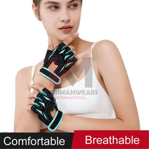 Breathable Anti-Slip Half <b>Finger</b> Weight Lifting Gloves Men Women Workout Fitness Training Gym Gloves with Wrist <b>Support</b> - Product Image 5