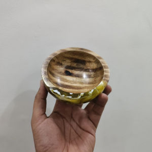 ชามเสิร์ฟสไตล์อเมริกันทำมือจากเรซิ่นไม้รักษ์โลก ดีไซน์ใหม่ล่าสุด จานชามหรูหราสำหรับครัว - Product Image 1