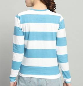 Ladies Premium Quality Plus Size Breathable Ladies Tee Shirts Relaxed Fit Casual Women 100% Cotton for Girls Twin Color - Product Image 2