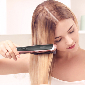 PTC Fast Heating Hair Straightener <b>Brush</b> 6 Temperature Settings Anti-Scald Hair Styling Tool for Frizz Free <b>Smooth</b> Hair - Product Image 5