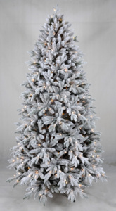 Artificial Christmas <b>Trees</b> Wholesale Supplier <b>Standing</b> Spruce Green Snowy Pre-Lit Slim & Luxury 120360cm - Product Image 3