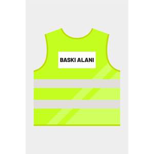 Chaleco de Seguridad Reflectante Verde Personalizable, Transpirable e Impermeable, de Poliéster, con Logotipo Personalizable - Product Image 2