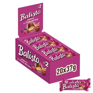Paquete a granel de chocolate Balisto, Yoberry, barras de chocolate con cereales y yogur con frutos rojos, 20 x 37g - Product Image 5