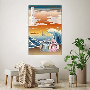 For Disney Japan Stitch <b>Poster</b> Made of Paper for Wall Decor - Product Image 2