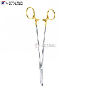 Soporte de aguja JULIAN curvado 20 cm quirúrgico de alta calidad de acero inoxidable sutura costura instrumentos médicos - Product Image 4