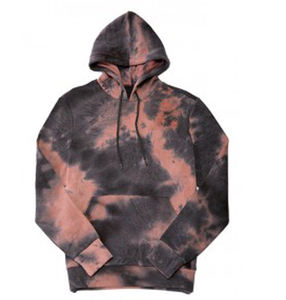 Sudadera con capucha de gran tamaño personalizada Graphic Street Acid Washed Pullover Hoodie Hombres Autumn Long Basics, sudaderas con capucha mezcladas de algodón - Product Image 5