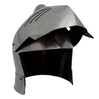 Casque Sir Ulrich en métal antique, réplique artisanale découpée au laser pour reconstitutions historiques et collectionneurs