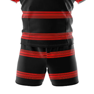 High Quality Breathable Rugby Uniform for <b>Men</b> Customized Logo Printing Team Name 100% Polyester Anti-Bacterial Shirt <b>Shorts</b> Set - Product Image 4