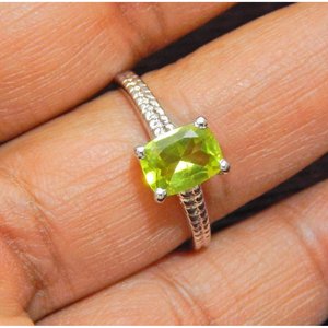 แหวนเพอริโดสำหรับผู้หญิงและผู้หญิงทำด้วยมือเงินแท้925ชิ้นเครื่องประดับอัญมณีแฟชันน่ารักสำหรับ Item-R0121-GS ของขวัญ - Product Image 4