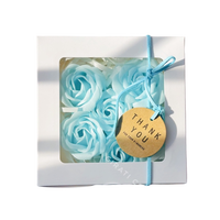 2024 nouvel an cadeau saint valentin cadeau ensemble Rose fleur savon 6 pièces/paquet Rose fleur parfum produit de thaïlande
