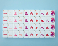 Ensemble de Mahjong automatique personnalisable de 166 pièces de haute qualité, acrylique empilé de luxe et matériaux en bois et verre
