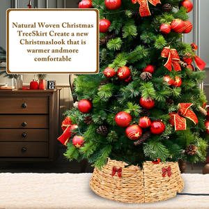 Nuevo diseño con lazo, collar navideño hecho en Vietnam con jacinto de agua, precio al por mayor - Product Image 4