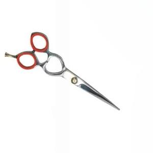 Nouveau design de ciseaux de coiffeur professionnel avec repose-doigt vis réglable 6 "argent avec instruments de beauté rouges - Product Image 4
