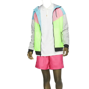 Custom Women's 2-Piece Track Windbreaker <b>Shorts</b> Set Reflective Logo Sport Streetwear Eco-Friendly Breathable Plus Size Cotton - Product Image 5