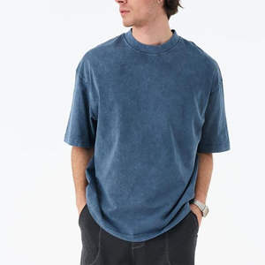 Fabricante OEM 100% algodón pesado de alta calidad serigrafía ecológica hombres personalizados de manga corta Camiseta de gran tamaño - Product Image 5