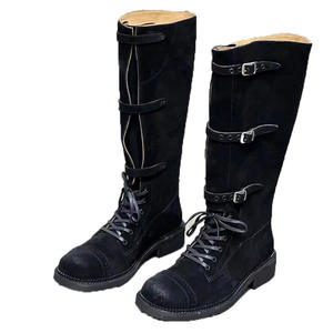 Bottines Western tendance pour femmes, en cuir, style cowboy, brodées, à bout pointu, élégantes, bottes habillées pour femmes - Product Image 5