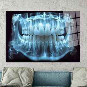 Tableau imprimé sur toile élégant : Décoration moderne pour cabinet dentaire, ART EN VERRE TÉRMÉRISÉ - Product Image 1