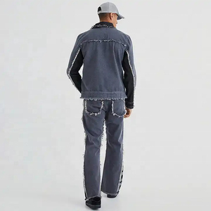 Unisex Custom Regular High Heavyweight <b>Trousers</b> Wide Leg Track Sweatpants Cotton Acid Wash Sun Fade Painted Straight <b>Flare</b> High - Product Image 3