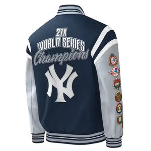 Veste de baseball varsity pour homme en gros de haute qualité 2026, imprimée sur mesure, OEM par ZOHAN CREATIONS - Product Image 2