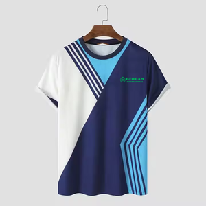 Camiseta de Felpa de Manga Corta con Cuello Redondo para Hombre, 100% Algodón, Marca 2025, Corte Holgado, Ecológica, Antiarrugas, Transpirable, Precio Bajo - Product Image 6