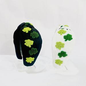 Bandeaux légers et d'excellente qualité pour la saint-Patrick, serre-tête spécial avec nœuds, ornés à la main, serre-tête perlé - Product Image 5