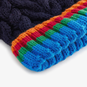 Winter Fashion Digital Printing Customizable <b>Beanie</b> <b>Pom</b> <b>Pom</b> Hats Soft Warm Knitted Unisex Outdoor Casual Headwear - Product Image 2