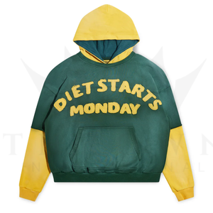 Conjunto de Sudadera con Capucha Oversize de Algodón para Mujer con Logo Estampado Personalizado, Capucha Corta Efecto Desgastado por el Sol, Pantalones Jogger 100% Algodón, Chándal de Invierno 3D - Product Image 1