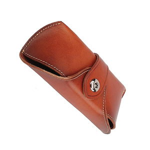 Factory Hot Sale Handmade Leather Eyeglasses Case Reading <b>Sunglasses</b> Custom Private Logo Adjustable Leather Eyeglasses Case - Product Image 4