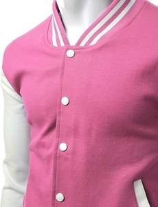 Veste d'université élégante à contraste de couleur pour hommes manches longues Baseball décontracté sport mode veste bouton de broderie léger - Product Image 5