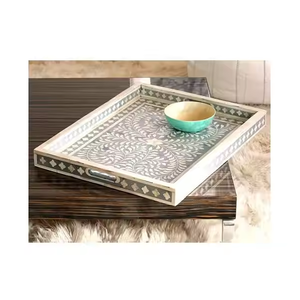 ถาดฝังกระดูกดีไซน์ทันสมัยถาดฝังกระดูกทำมือจากอินเดียโดยงานฝีมือรูปพระจันทร์เสี้ยว - Product Image 1