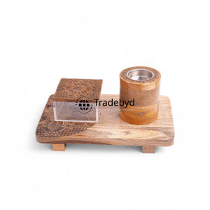 Tradebyd-Brûleur traditionnel en bois Mubkhar, idéal pour les rituels de parfum relaxants et la décoration - Product Image 4
