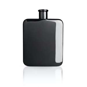 Antique Design Premium Quality Metal Hip Flask with Black Modern Color-coated Hip Flask with Leak-proof Design - Product Image 1
